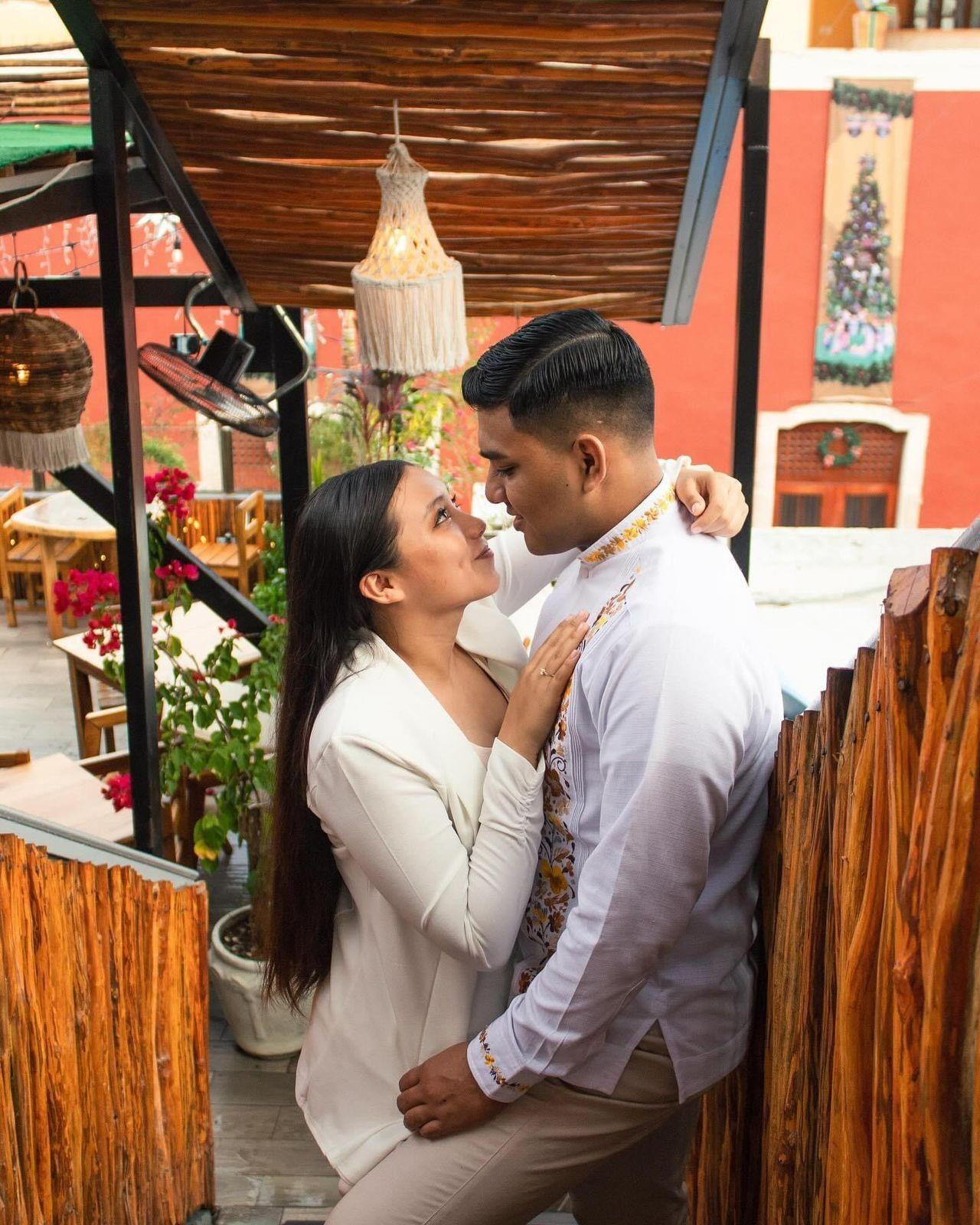 Pareja celebrando el 14 de febrero. Foto: Irving Gil