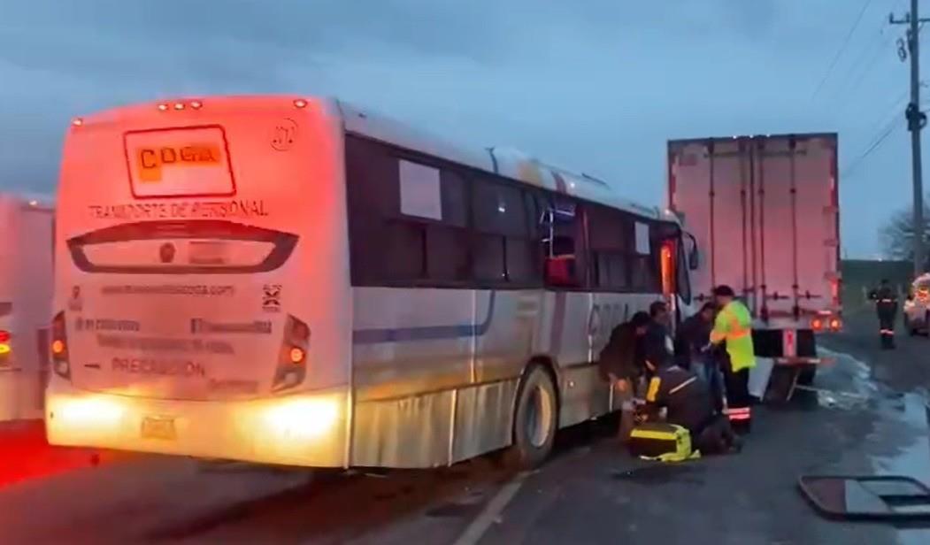 El accidente tuvo lugar en el municipio de Apodaca. Foto: Protección Civil de Nuevo León.