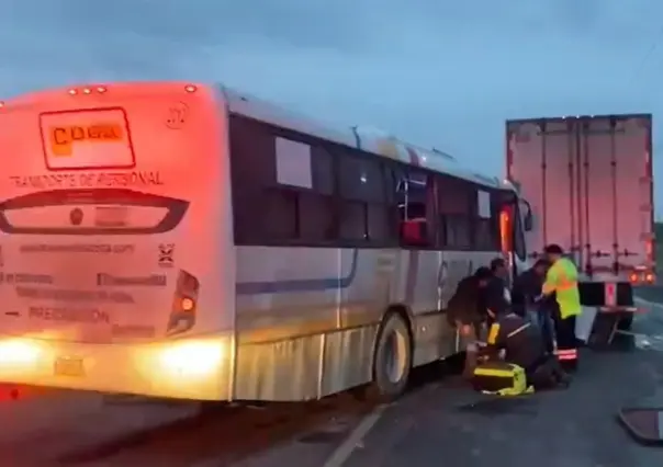 Choque en Carretera a Laredo deja 14 heridos