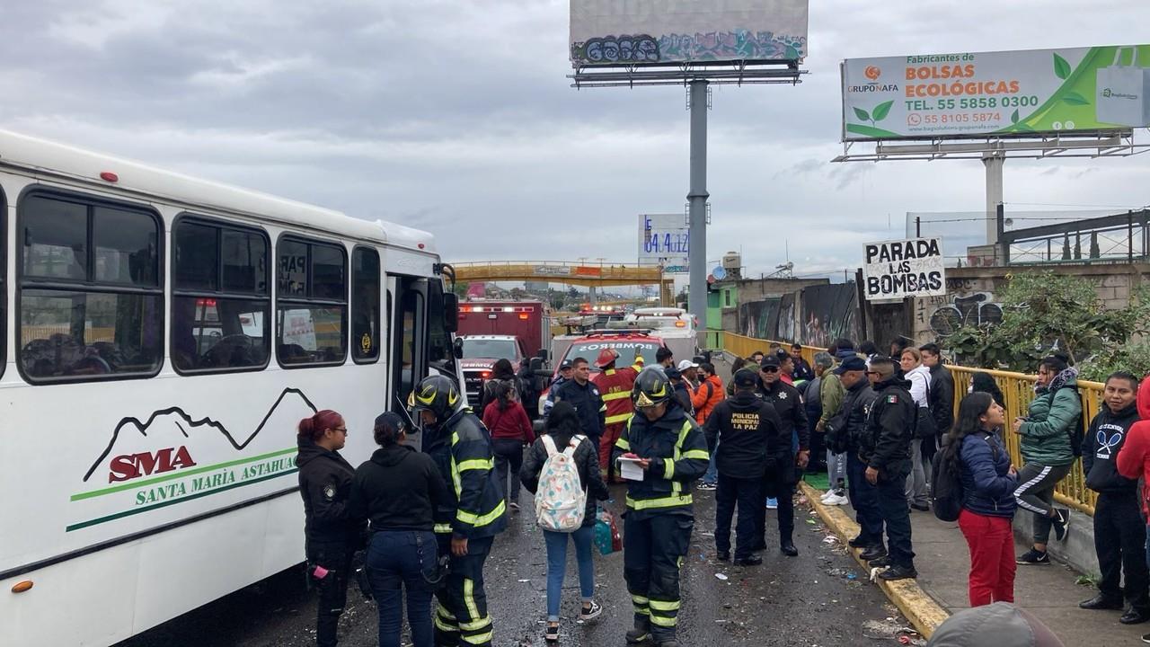 Accidente carretera México-Puebla | Fuente: @luismiguelbaraa