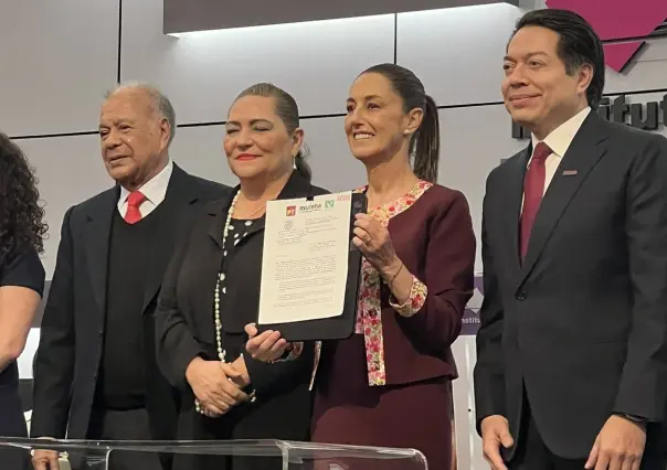 Claudia Sheinbaum se registra como candidata a la presidencia de la República