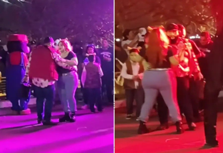 Familia buchona de Shrek se presenta en el Carnaval de Tampico (VIDEO)