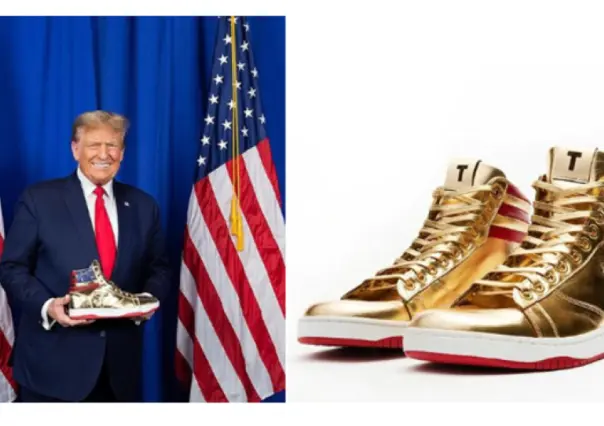 Lanza Trump tenis deportivos que se venderán a más de 6 mil pesos (VIDEO)