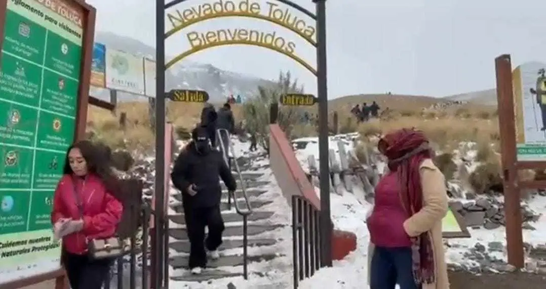 Abren acceso restringido al Nevado de Toluca. Foto: Captura de pantalla