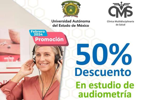 Ofrece UAEMéx descuento del 50% en estudios de audiometría