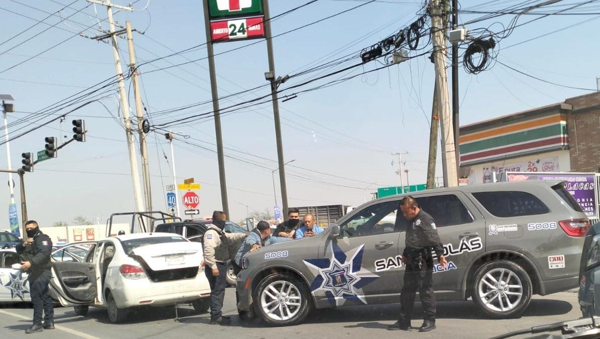 Movilización policiacas en San Nicolás. Foto. Twitter