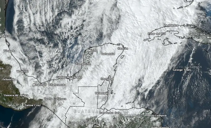 Un ambiente de “heladez” así como algunas lluvias se pronostica para la jornada de este lunes 19 de febrero.- Foto de Meteorología Yucatán