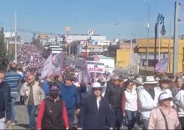 Marcha de la democracia logra convocatoria en Chihuahua y Monterrey