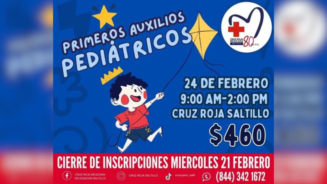 Este curso se impartirá en las instalaciones de la Cruz Roja y tendrá un costo de 460 pesos / Foto: Redes Sociales