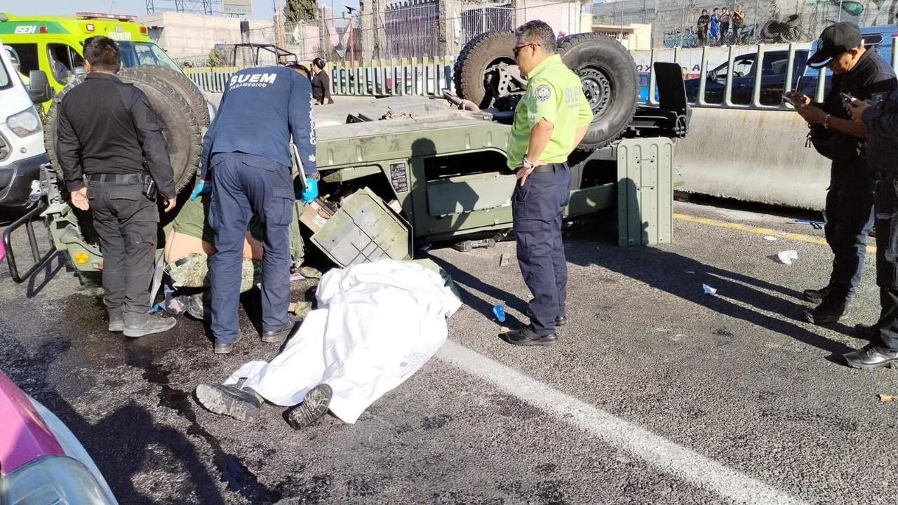 Tragedia en el Día del Ejército, muere un militar en la México-Pachuca (VIDEO)