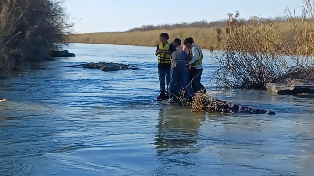 Los migrantes fueron rescatados el domingo. (Fotografía: INM)