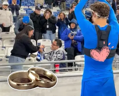 Amor en el estadio: Piden matrimonio con ayuda de Jordi Cortizo (VIDEO)