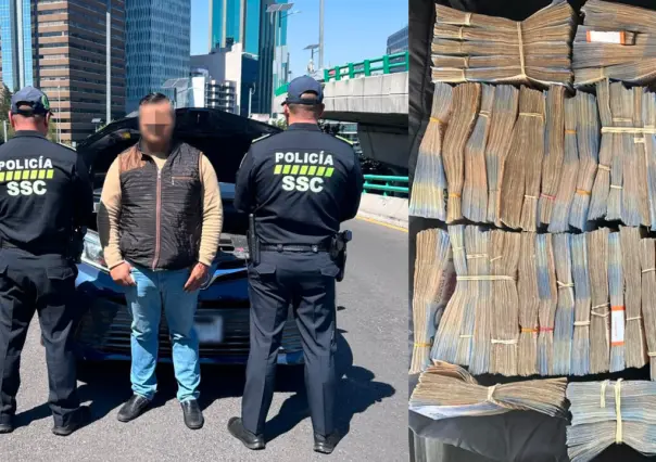 Captura millonaria: Detenido con más de dos millones en Lomas de Chapultepec