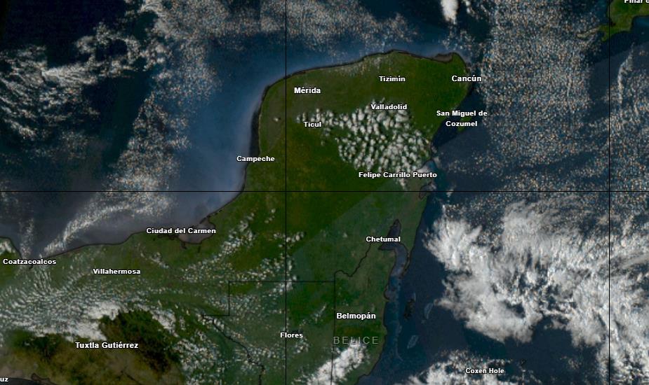 Se espera para este miércoles una jornada cálida aunque por la noche se pronostica un ambiente de “heladez”.- Foto de Meteorología Yucatán