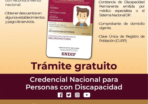 Beneficios de la credencial para personas con discapacidad, ¿Cómo tramitarla?