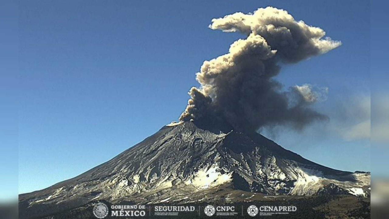 Ante la actividad del Popocatépetl, la SSEM implementó operativos de vigilancia. Foto: Cenapred