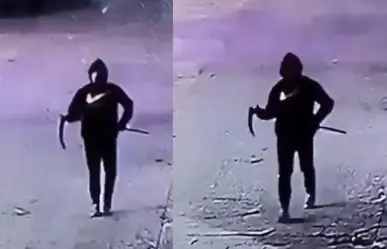 Va por cigarros disfrazado de la muerte, le saca susto a vecinos (VIDEO)