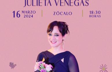 Julieta Venegas dará concierto gratuito en el Zócalo de la CDMX