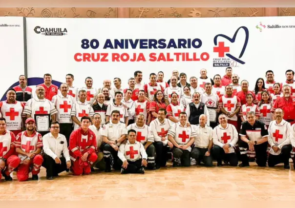 Celebran en Saltillo 80 años de servicio de la Cruz Roja Mexicana 