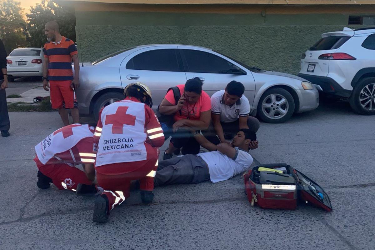 Lesiona a estudiante en choque y se da a la fuga