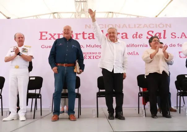 Nacionaliza AMLO Exportadora de Sal, pasa a ser 100% de capital mexicano