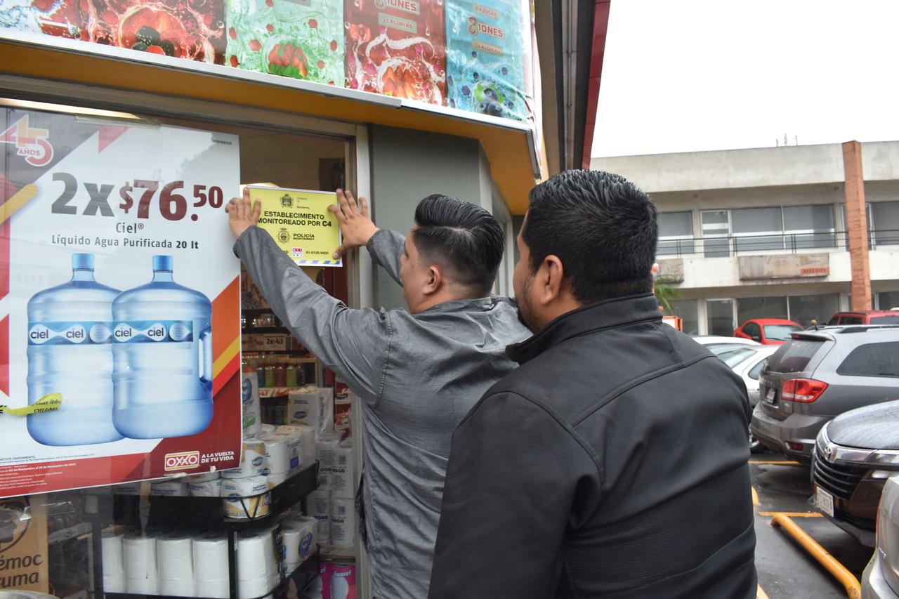 Botones de alerta en negocios, centros comerciales, empresas y zonas residenciales. Foto. Cortesía