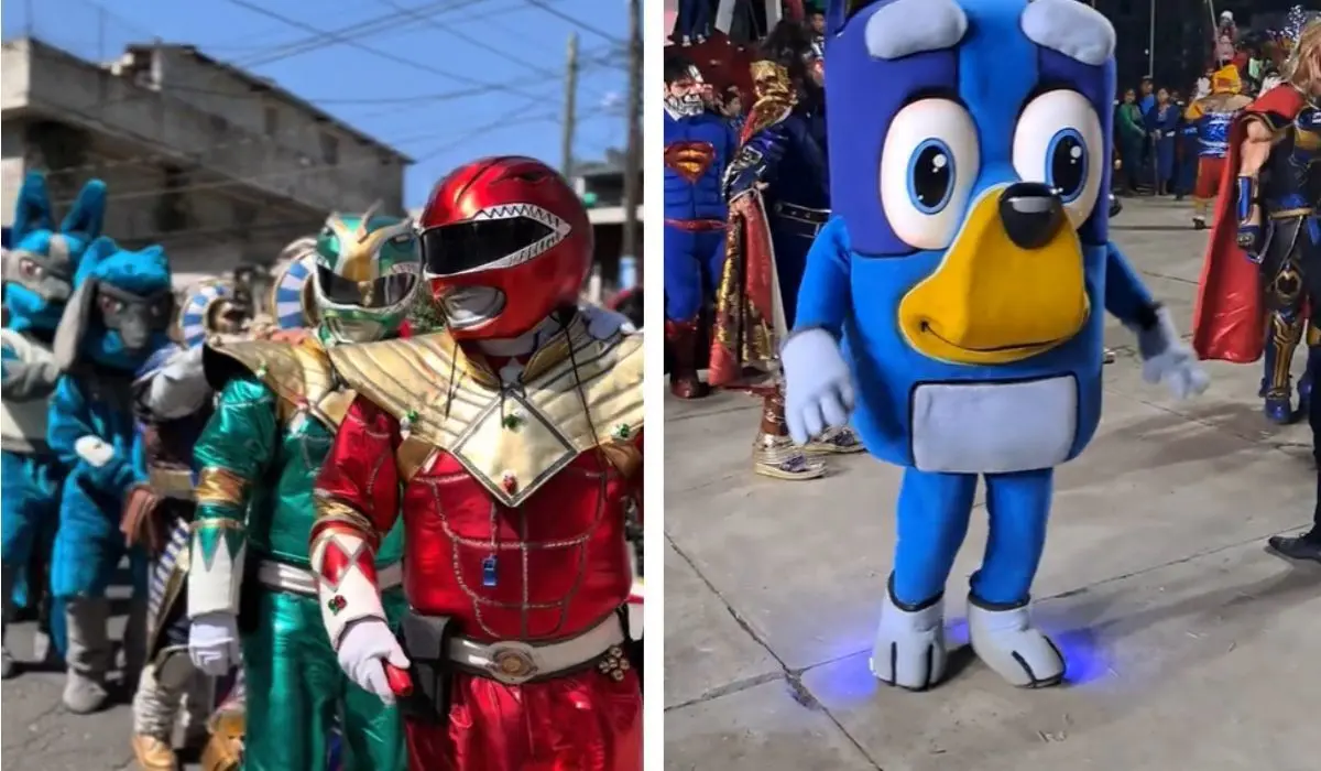 Los Power Rangers, la perrita Bluey, Pokemones, estos son algunos personajes que desfilan Foto: Especial