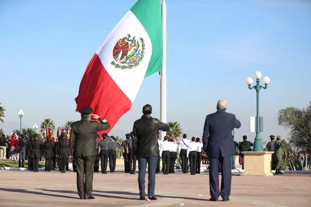 Celebran Día de la Bandera en Coahuila