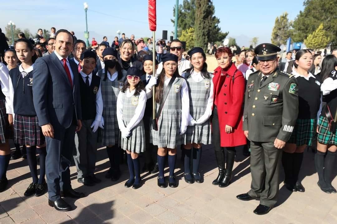 Celebran Día de la Bandera en Coahuila