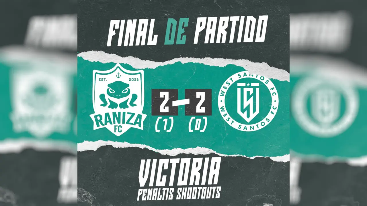 Remontada Épica: Raniza FC vence al West Santos FC en Jornada Inaugural. Foto: @RanizaFc