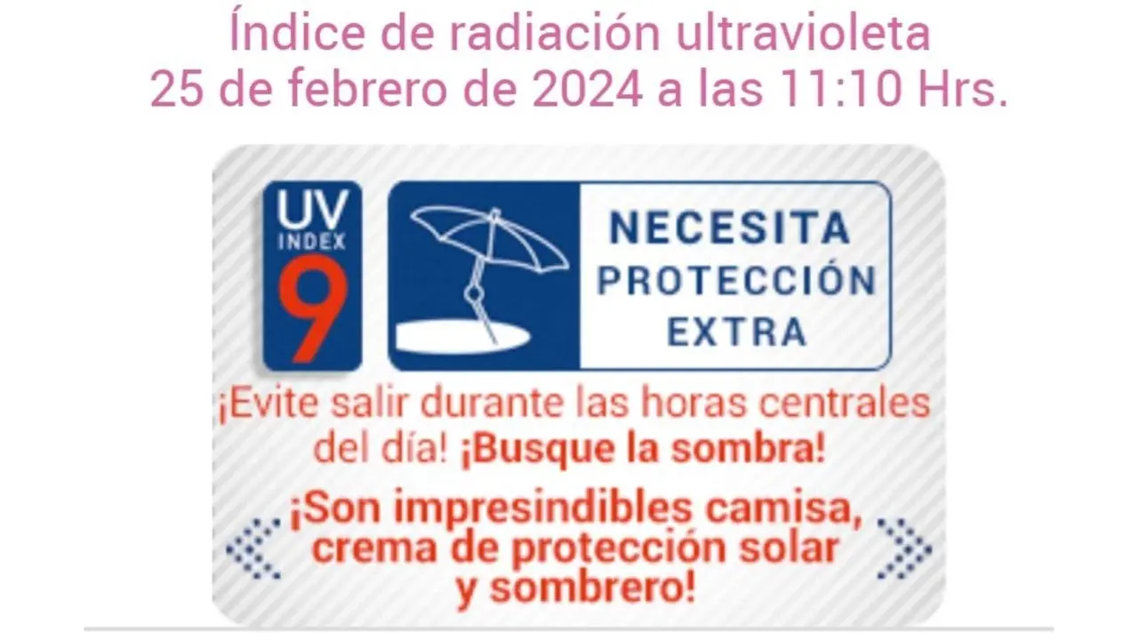 Toluca: Niveles altos de contaminación y radiación solar. Foto: GEM