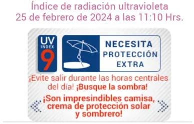 Toluca: Niveles altos de contaminación y radiación solar