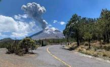 Caída de ceniza en Tepetlixpa y Ecatzingo por actividad del volcán Popocatépetl