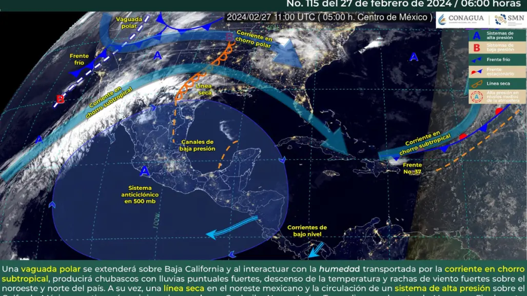 Contrastes climáticos: Lluvias y surada afectan México, siguen tardes calurosas