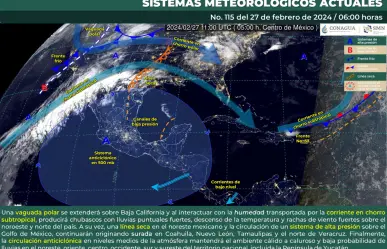 Contrastes climáticos: Lluvias y surada afectan México, siguen tardes calurosas