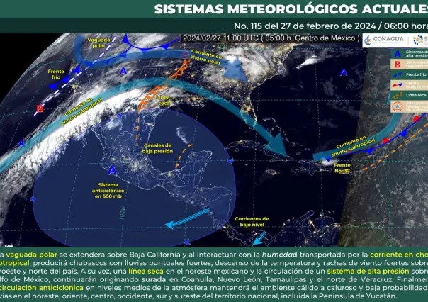 Contrastes climáticos: Lluvias y surada afectan México, siguen tardes calurosas