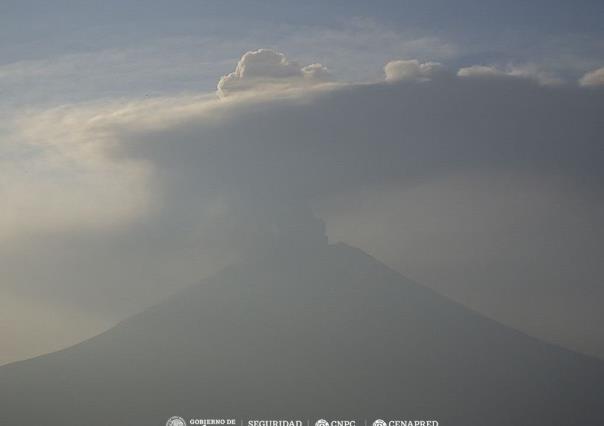 Cambian vientos y dispersan ceniza del Popocatépetl hacia el Golfo de México