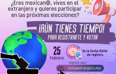 Más de 226 mil mexicanos se registraron para votar en el extranjero: INE