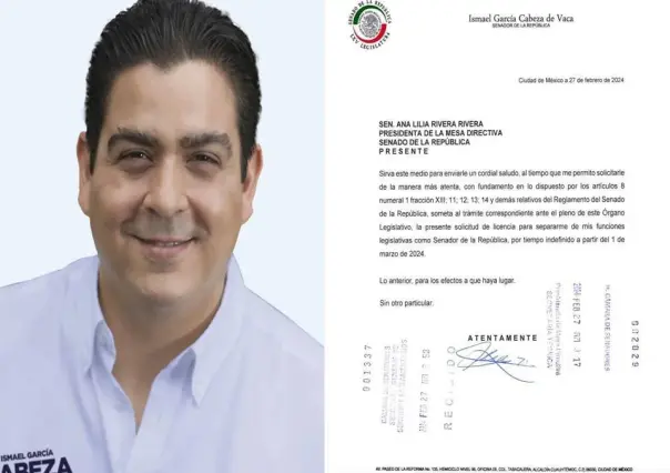 Ismael García Cabeza de Vaca solicitó licencia, ahora va por la diputación local