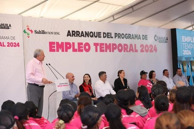 Inicia programa Empleo Temporal 2024 en Saltillo