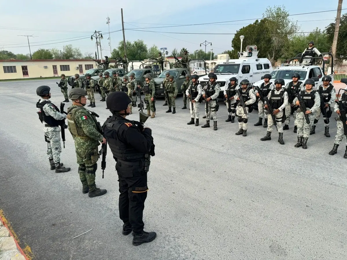 El Ejército mexicano, Guardia Nacional y Fuerza Civil, reforzarán la vigilancia en el municipio de Doctor Coss, Nuevo León. Foto: Secretaría de la Defensa Nacional (SEDENA)