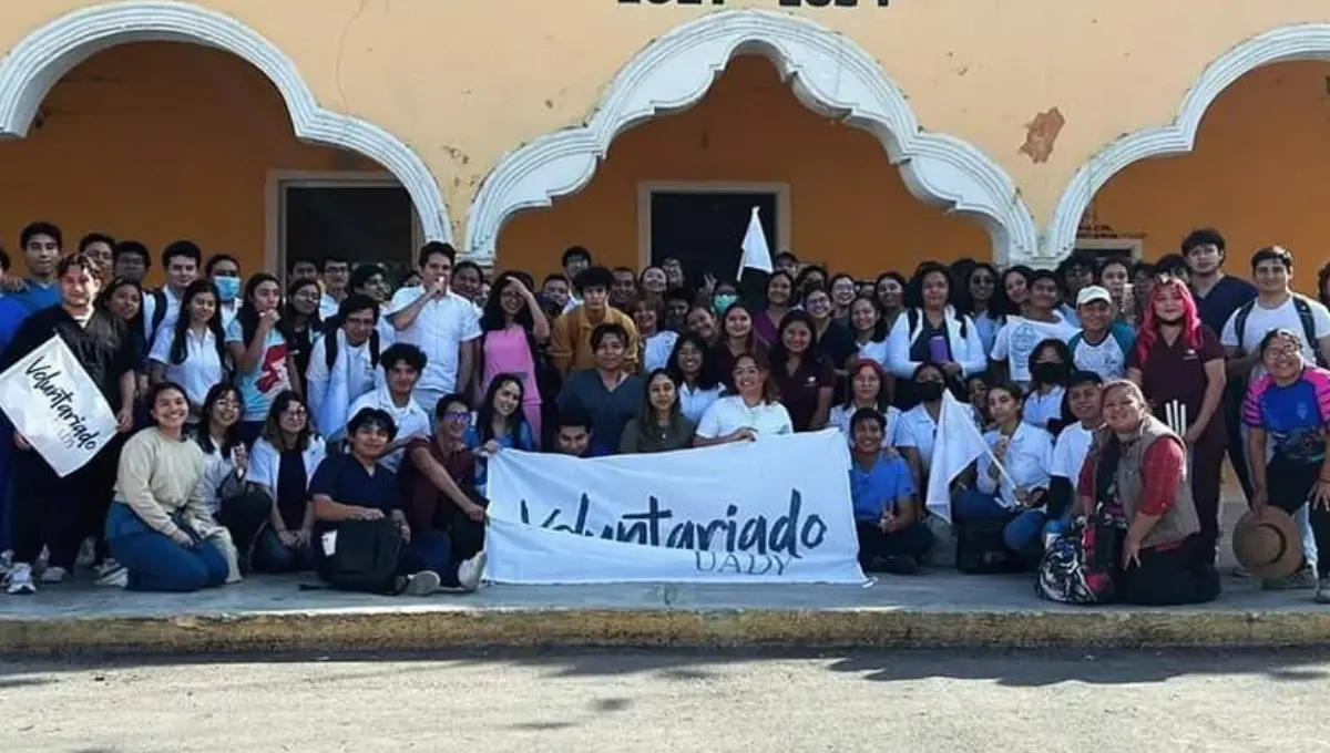 A la fecha unos 500 estudiantes son parte del programa de voluntariado de la UADY Fotos: Alejandra Vargas