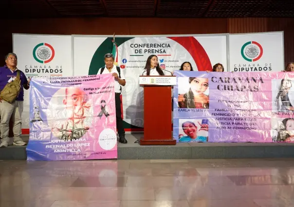 Familiares de desaparecidas y asesinadas en Chiapas exigen justicia en Diputados