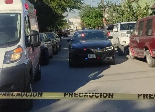 El homicidio ocurrió en la calle Mascota, en la colonia Tierra Propia, en el municipio de Guadalupe. Foto: Al Día N.L.