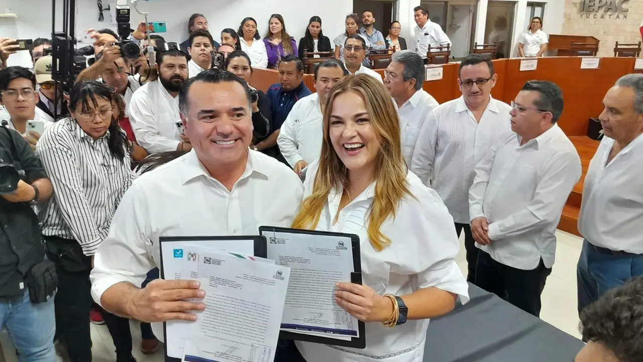 Renán Barrera y Cecilia Patrón empiezan las campañas con las mayor preferencia en las encuestas Fotos: Irving Gil