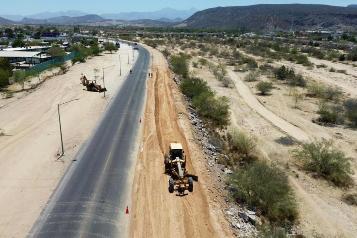 Cierre vial en libramiento Juan de Dios Angulo. Foto: Ayuntamiento de La Paz