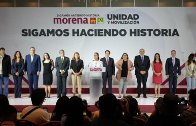 Claudia Sheinbaum presenta a su equipo de campaña