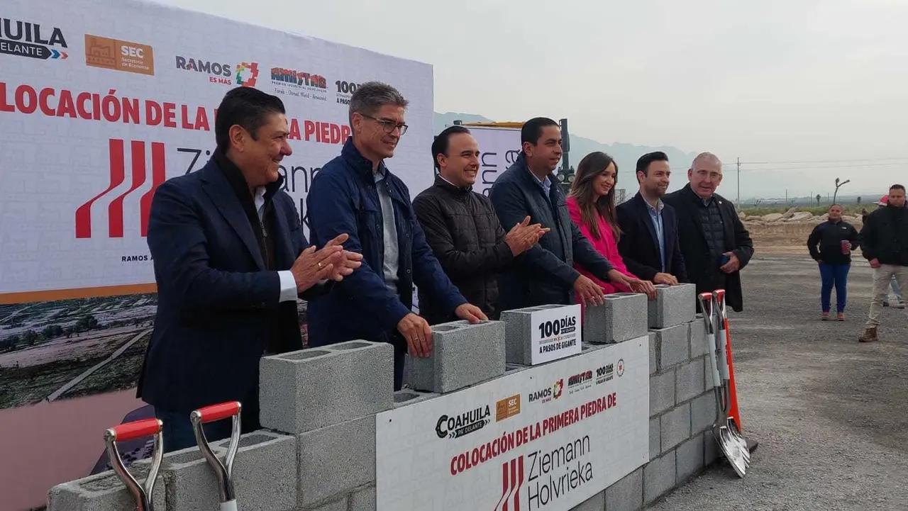 La construcción de la planta de Ziemann Holvrieka en Ramos Arizpe es un paso más en la consolidación de Coahuila. (Fotografía: Marco Juárez)