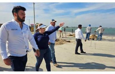 Alcaldesa de San Fernando supervisa rehabilitación de Playita La Carbonera