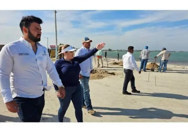 Alcaldesa de San Fernando supervisa rehabilitación de Playita La Carbonera